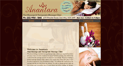 Desktop Screenshot of anantara.com.au