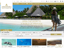 Tablet Screenshot of anantara.jp